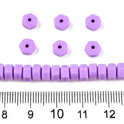 Handmade Polymer Clay Beads Strand CLAY-T021-01O-1