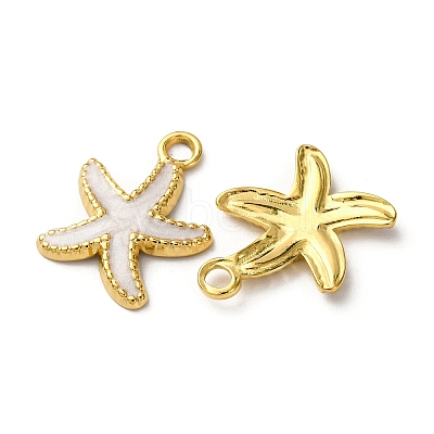 304 Stainless Steel Enamel Pendants X1-STAS-L299-19G-06-1