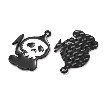 Halloween Theme Rack Plating Alloy Pendants FIND-M020-01B-EB-1