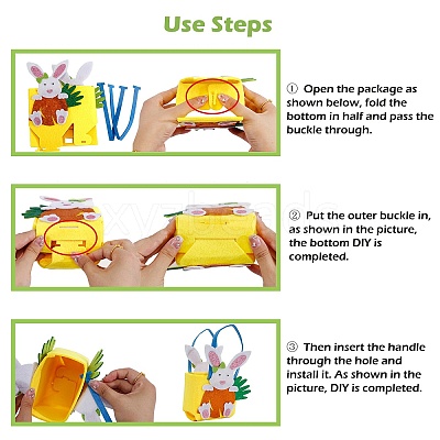 Non-woven Fabrics Easter Rabbit Candy Bag ABAG-P010-A02-1