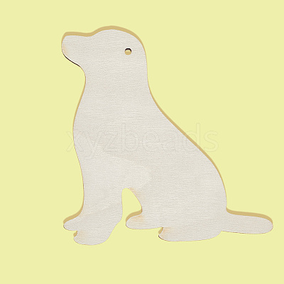 Unfinished Blank Wooden Big Pendants Kit WOOD-WH20014-003D-1