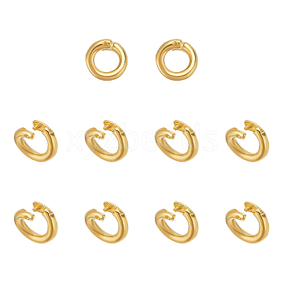 10Pcs 925 Sterling Silver Locking Jump Rings STER-PH0002-90-1