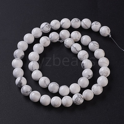 Natural Howlite Beads Strands G-D855-13-8mm-1