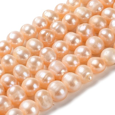 Natural Cultured Freshwater Pearl Beads Strands PEAR-E018-28-1