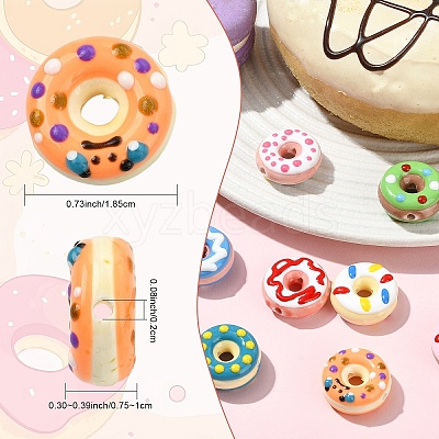 8Pcs 8 Styles Handmade Porcelain Enamel Beads PORC-YW0001-63-1