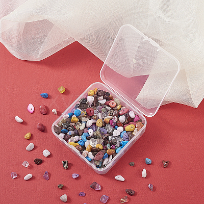 Natural & Synthetic Mixed Gemstone Beads G-CJ0001-19-1