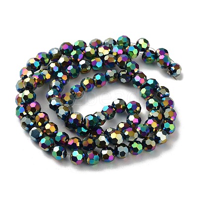 Electroplate Glass Bead Strands EGLA-R042-6mm-04-1