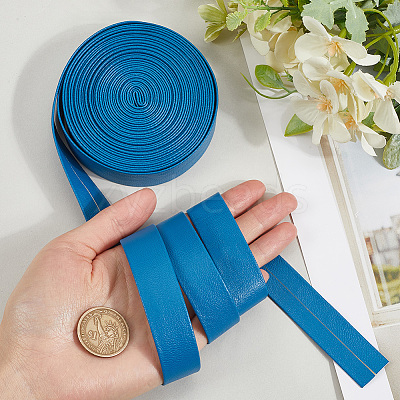 5M Folding PU Leather Flat Cord OCOR-WH20012-14D-10-1