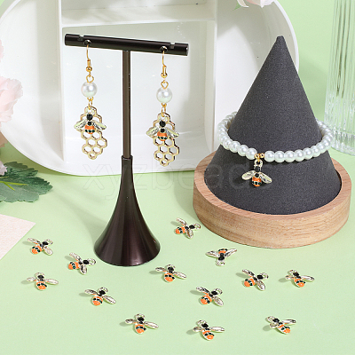 40Pcs Alloy Enamel Pendants FIND-SC0007-62-1