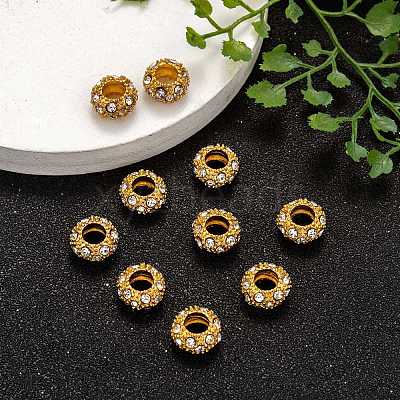 Alloy Rhinestone European Beads LS-X-CPDL-H997-3-1