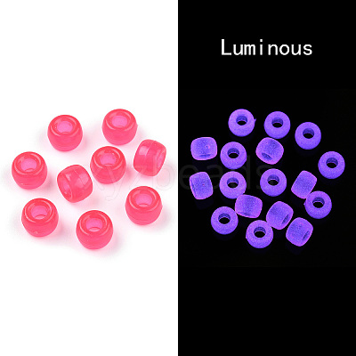 Transparent & Luminous Plastic Beads KY-T025-01-H05-1