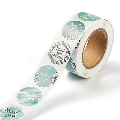 1 Inch Thank You Theme Paper Stickers X-DIY-L035-011C-1