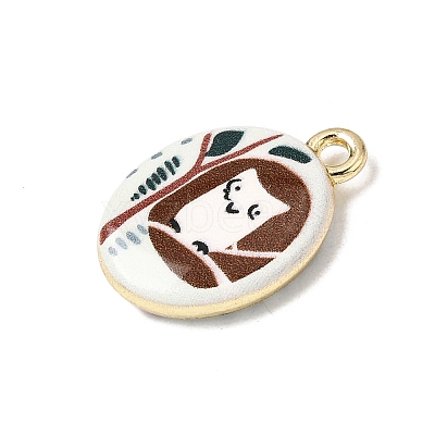 Printed Alloy Pendants ENAM-F160-02A-G-1