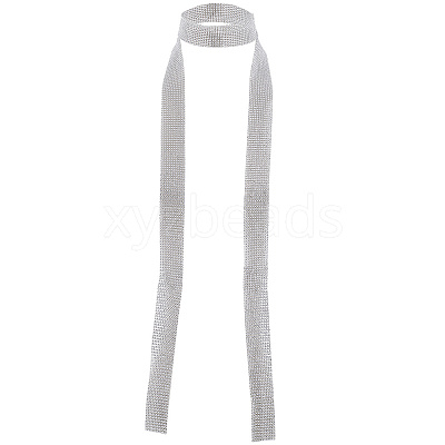 Alloy Paillette Chain NecklacesA NJEW-WH20002-06S-1
