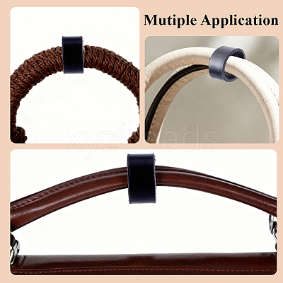 5Pcs 5 Styles Cowhide Sew on Leather Belt Loop for Bag Strap FIND-CL0001-74A-1