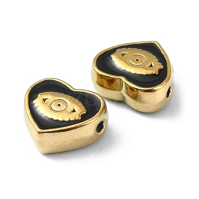 Ion Plating(IP) 304 Stainless Steel Enamel Beads STAS-Q318-11B-1