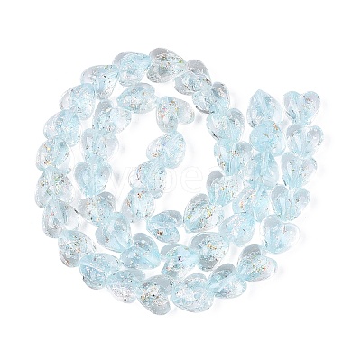 Handmade Foil Glass Beads FOIL-N029-09F-1