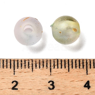 Frosted Transparent Acrylic Beads OACR-F013-13A-1