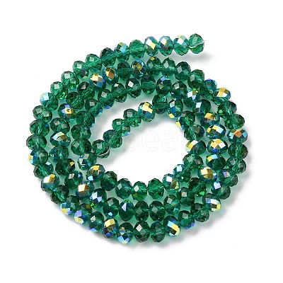 Electroplate Transparent Glass Beads Strands EGLA-A046-01B-23-1