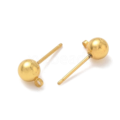 Brass Stud Earring Findings LS-KK-CBA80F9-03G-1