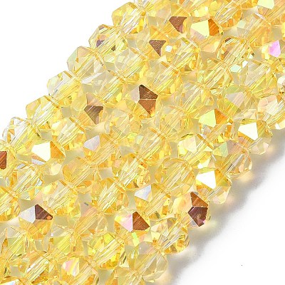 Electroplate Glass Beads X-EGLA-L018-B-AB06-1
