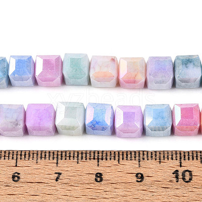 Anti-Tarnish Electroplate Glass Beads Strands GLAA-T025-8mm-10A-1