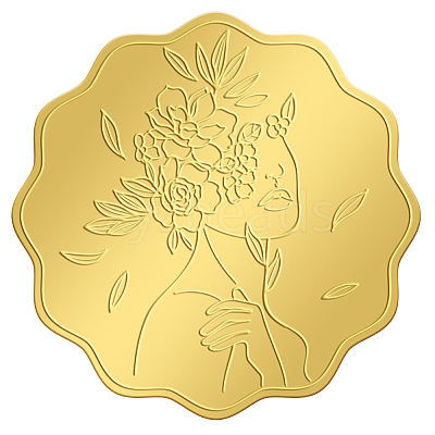 Self Adhesive Gold Foil Embossed Stickers DIY-WH0211-161-1