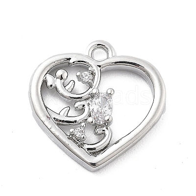 Brass Micro Pave Cubic Zirconia Pendants LS-KK-H511-01P-04-1