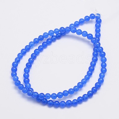 Natural & Dyed Malaysia Jade Bead Strands G-A146-4mm-A21-1