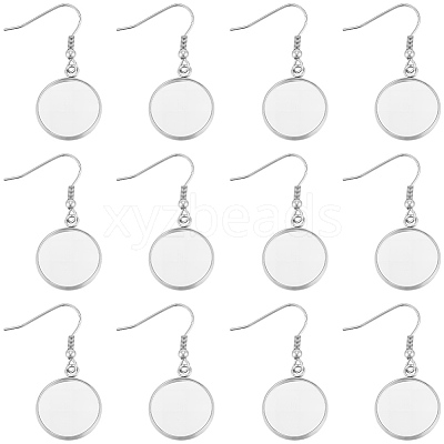 60Pcs 304 Stainless Steel Earring Hooks STAS-BBC0009-93C-1