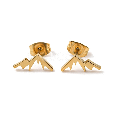 Golden 304 Stainless Steel Stud Earrings for Women EJEW-E294-01G-01-1