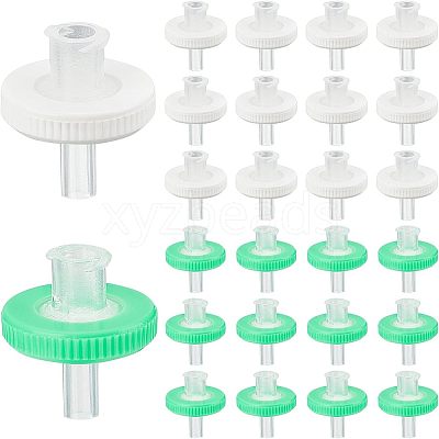 100Pcs 2 Colors Plastic Disposable Microporous Needle Syringe Filter AJEW-OC0002-54-1
