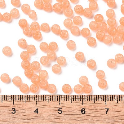 6/0 Imitation Jade Glass Seed Beads SEED-T006-04A-06-1