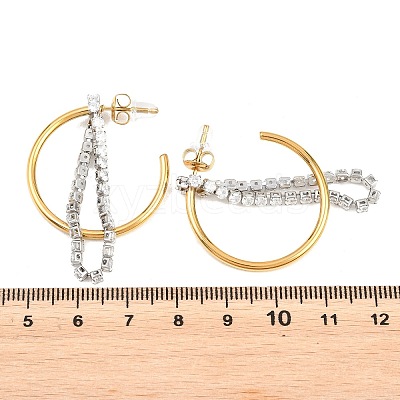 304 Stainless Steel Stud Earrings EJEW-A161-03G-1