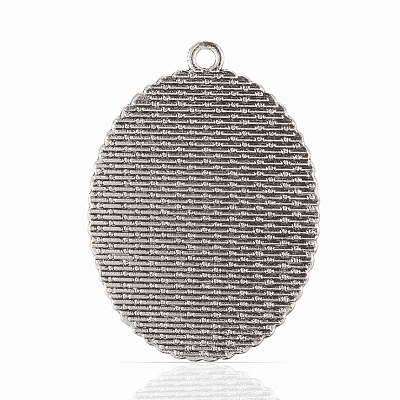 Antique Silver Plated Alloy Big Pendants PALLOY-P108-05AS-1