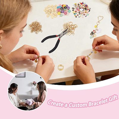 1 Bag DIY Keychain Kit DIY-GL0007-19A-1
