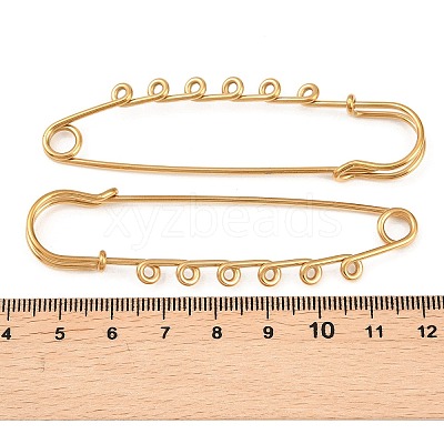 Ion Plating(IP) 304 Stainless Steel Safety Pins Brooch Findings STAS-K252-05D-G-1