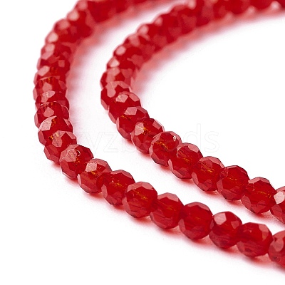Transparent Glass Beads Strands X-GLAA-C019-01A-16-1