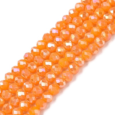 Electroplate Glass Beads Strands EGLA-A044-P3mm-B29-1