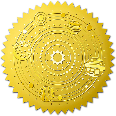 Self Adhesive Gold Foil Embossed Stickers DIY-WH0211-195-1