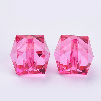 Transparent Acrylic Beads TACR-Q259-8mm-V08-1