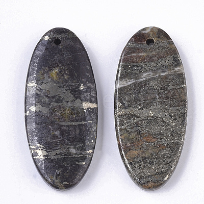 Natural Pyrite Pendants X-G-S366-005-1