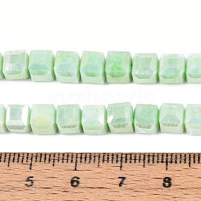 Anti-Tarnish Electroplate Glass Beads Strands GLAA-T025-6mm-10E-1