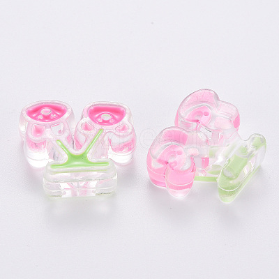 Transparent Acrylic Beads X-MACR-S374-04A-01-1