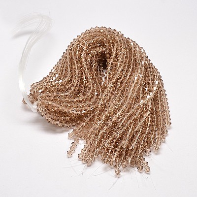 Transparent Glass Beads Strands EGLA-A039-T3mm-D12-1