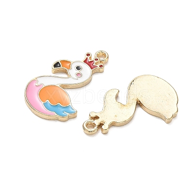 Alloy Enamel Pendants AL-CBAD3B4-02G-1