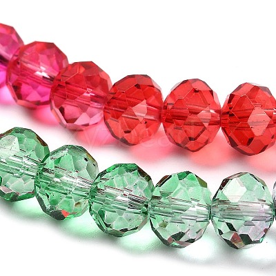 Transparent Painted Glass Beads Strands X1-DGLA-A034-T8mm-A24-1