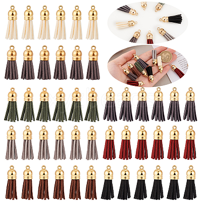 Faux Suede Tassel Pendant Decorations FIND-PH0002-57B-1