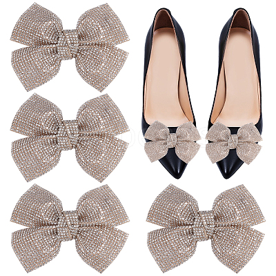 4Pcs Rhinestone Shoe Buckle Clips FIND-FG0003-13B-1