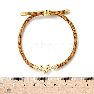 Adjustable Nylon Cord Bracelets X-BJEW-C096-01G-22-1